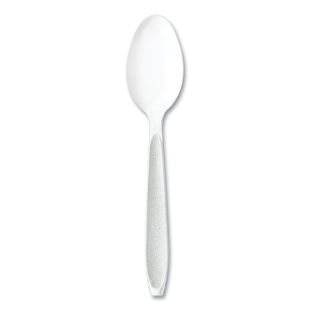 Solo Impress Heavyweight Full-Length Polystyrene Cutlery, Teaspoon, White, 100PK HSWTX-0007